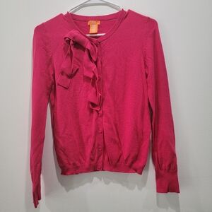 Joe Fresh Pink Cardigan with Bow Detail